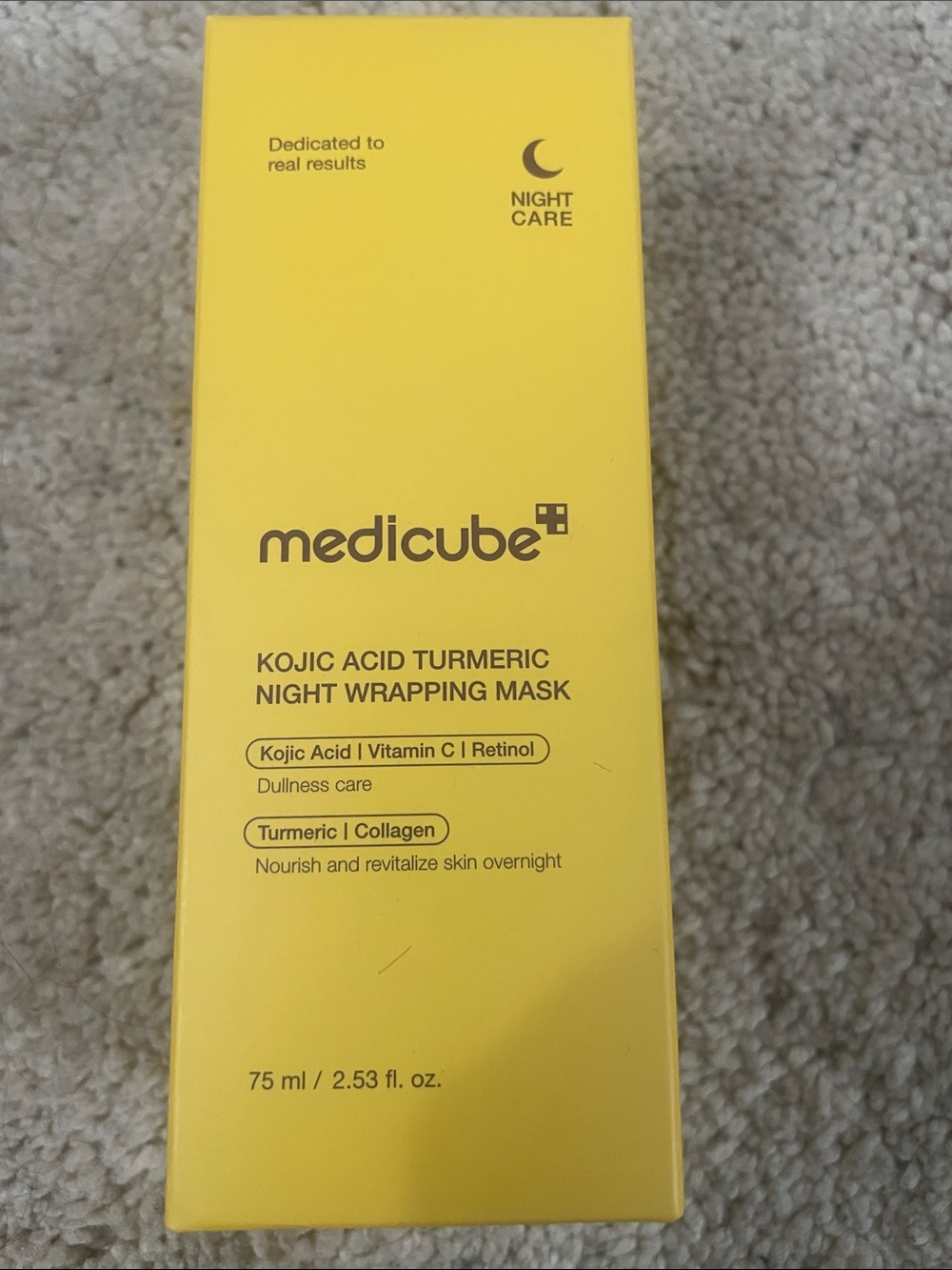 Medicube Kojic Acid Turmeric Night Wrapping Mask - Yellow